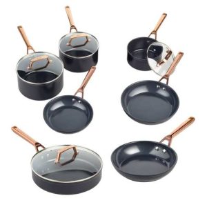 Ninja Deluxe Black & Copper Extended Life 7-Piece Ceramic Bundle